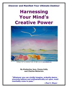 Harnessing Your Creative Mind Power Book